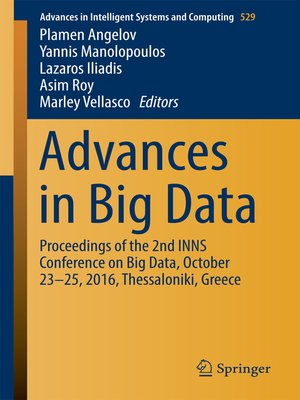 cover image of Advances in Big Data